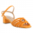 sandales à talons bloc brides tressées motif pu orange 05 cm