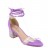 sandales à petits talons carrés pu violet 06 cm