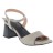 sandales classiques à talons blocs confort cuir gris 07 cm