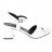 sandales classiques à talons blocs confort cuir blanc 07 cm