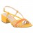 sandales à petits talons blocs multibrides pu jaune 05 cm