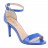 sandales à talons de type gisèle pu brillant bleu cobalt 08 cm