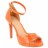 sandales à talons plateforme 1.5 cm pu texturisé brillant orange 11 cm