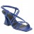 sandales à talons de forme multibrides pu bleu cobalt 09 cm