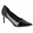 escarpins classiques pu brillant noir 08 cm