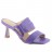 mules à talons pu violet 08 cm