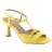 sandales à talons avec boucle décor sur le dessus pu jaune 08 cm