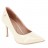 escarpins confort coupe classique cuir vernis beige clair 09 cm