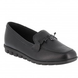 mocassins confort cuir noir...