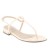 sandales etredoigt petit talon pu brillant nude 02 cm