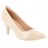 escarpin petit talon pu brillant nude 07 cm