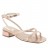 entredoigts sandales bride arrière+boucle cheville pu métallisé rosegold 03 cm