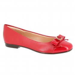 ballerines confort pu rouge...